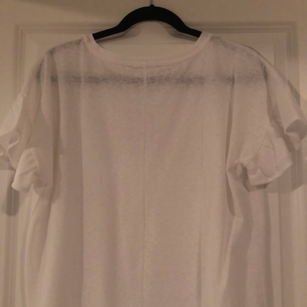 Plain white Women's Blouse - LOFT Size M, With Tags